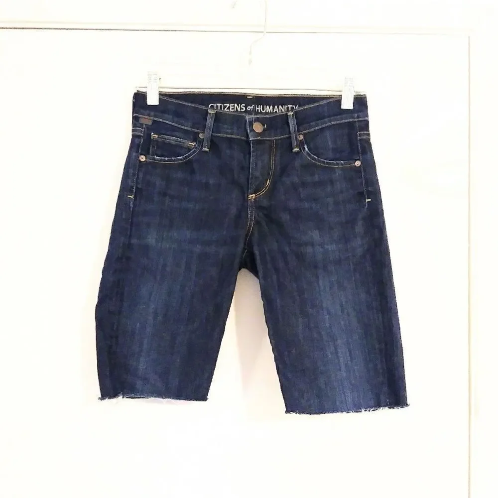 Citizens of Humanity Dark Wash Cutof Bermuda Short